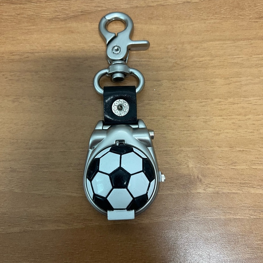 Soccer Ball Keychain Watch